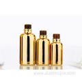 Electroplated Gold Essential Oil Dropper Bottle 30ml